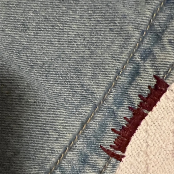 Free People - VINTAGE - Women's Denim Jacket with Faux Shearling Lining - Picture 5 of 14